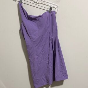 Outdoor Voices Lavender One-Shoulder Active Dress